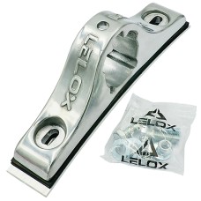 Polished Aluminium Mounting Bracket for Metal Mudguards - Lelox